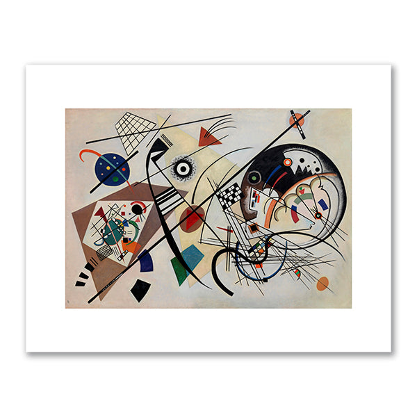 Wassily Kandinsky „Transversal“ Kunstdruck Auf Leinwand – Gerahmt, 40x30 Zoll (ca. 101x76 Cm)