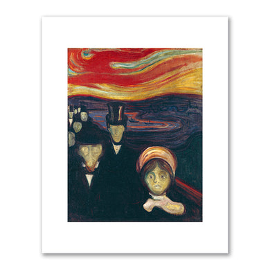 Edvard Munch, Anxiety, 1894, Munchmuseet, Oslo, Norway. Fine Art Prints in various sizes by Museums.Co