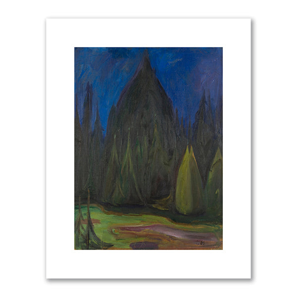 Edvard Munch, Dark Spruce Forest, 1899, Munchmuseet, Oslo, Norway. Fine Art Prints in various sizes by Museums.Co