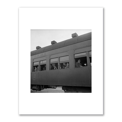Dorothea Lange, Ten cars of evacuees of Japanese ancestry are now aboard and the doors are closed, 20 May 1942, National Archives, Department of the Interior. War Relocation Authority. 2/16/1944-6/30/1946, 537824. Fine Art Prints in various sizes by Museums.Co