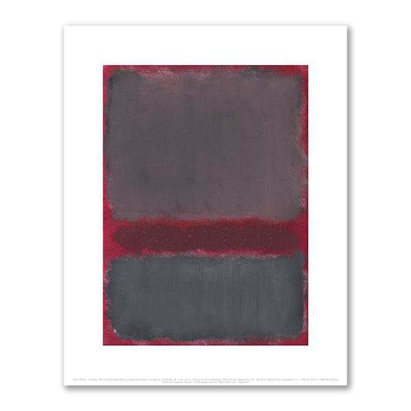 Mark Rothko, Untitled, 1967, National Gallery of Art, Washington DC. © 1998 Kate Rothko Prizel & Christopher Rothko / Artists Rights Society (ARS), New York. Fine Art Prints in various sizes by Museums.Co