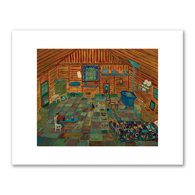 Ralph Fasanella, Honeymoon, Yellow Cabin, 1950, Private Collection. © Estate of Ralph Fasanella. Fine Art Prints in various sizes by Museums.Co