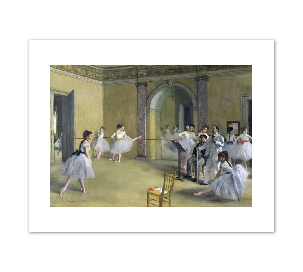 Edgar Degas, The Dance Foyer at the Opera on the rue Le Peletier, 1872, Fine Art Prints in various sizes by Museums.Co