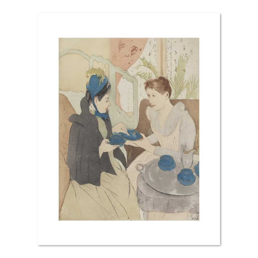 Mary Cassatt, Afternoon Tea Party, Fine Art Prints in various sizes by Museums.Co