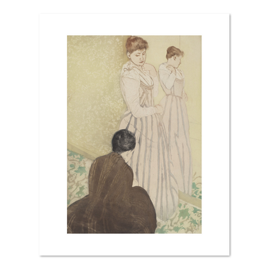 Mary Cassatt, The Fitting, 1890-1891, Fine Art Prints in various sizes by Museums.Co