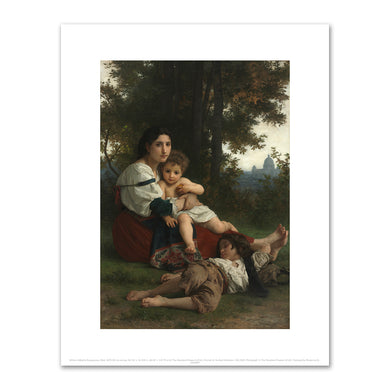 William-Adolphe Bouguereau, Rest, 1879, The Cleveland Museum of Art. Fine Art Prints in various sizes by Museums.Co