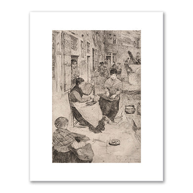 Otto H. Bacher, Etchings of Venice: Bead Stringers, 1882, The Cleveland Museum of Art. Fine Art Prints in various sizes by Museums.Co
