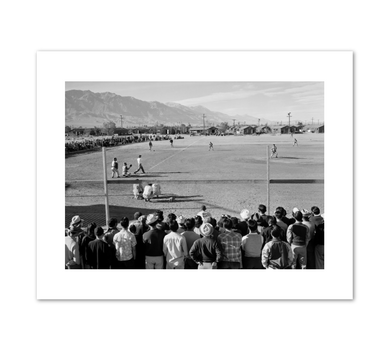 Ansel Adams, Manzanar Baseball, Fine Art Prints in various sizes by Museums.Co