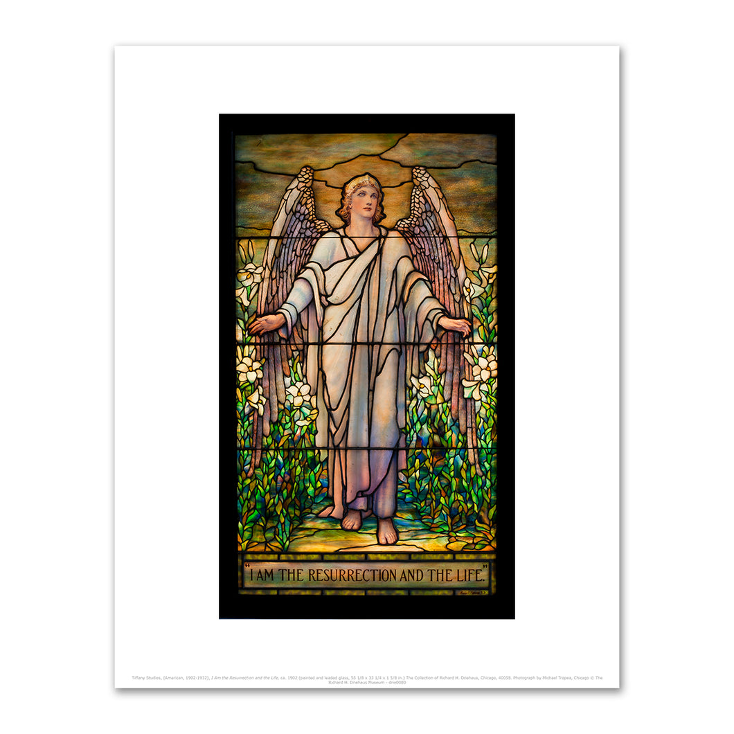 Tiffany Studios, (American, 1902-1932), I Am the Resurrection and the Life, ca. 1902, Fine Art Prints in various sizes by Museums.Co