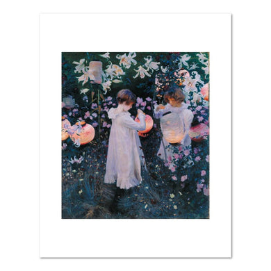 John Singer Sargent, Carnation, Lily, Lily, Rose, 1885-6, Tate Britain. Fine Art Prints in various sizes by Museums.Co