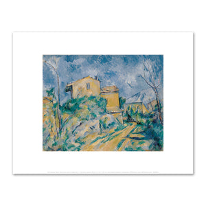 Paul Cézanne, Maison Maria with a View of Château Noir, c. 1895, Kimbell Art Museum. Fine Art Prints in various sizes by Museums.Co