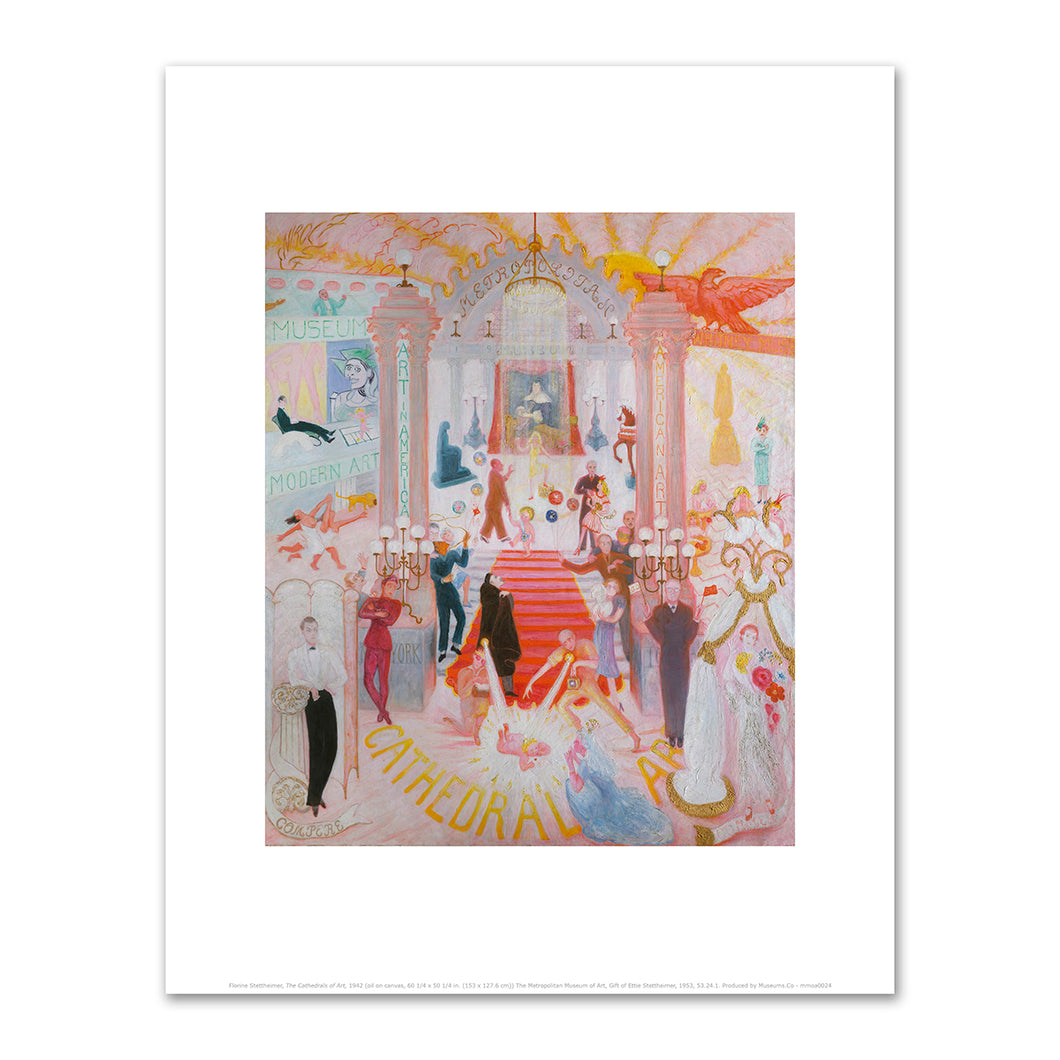 Florine Stettheimer, The Cathedrals of Art, 1942, The Metropolitan Museum of Art. Fine Art Prints in various sizes by Museums.Co
