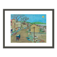 Ralph Fasanella, Main Street: Dobbs Ferry, 1985, Collection of Marc Fasanella. © Estate of Ralph Fasanella. Art Prints with black frame in various sizes by Museums.Co