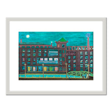 Ralph Fasanella, Mill Workers - Night Shift #2, 1985, Collection of Marc Fasanella. © Estate of Ralph Fasanella. Art Prints with white frame in various sizes by Museums.Co