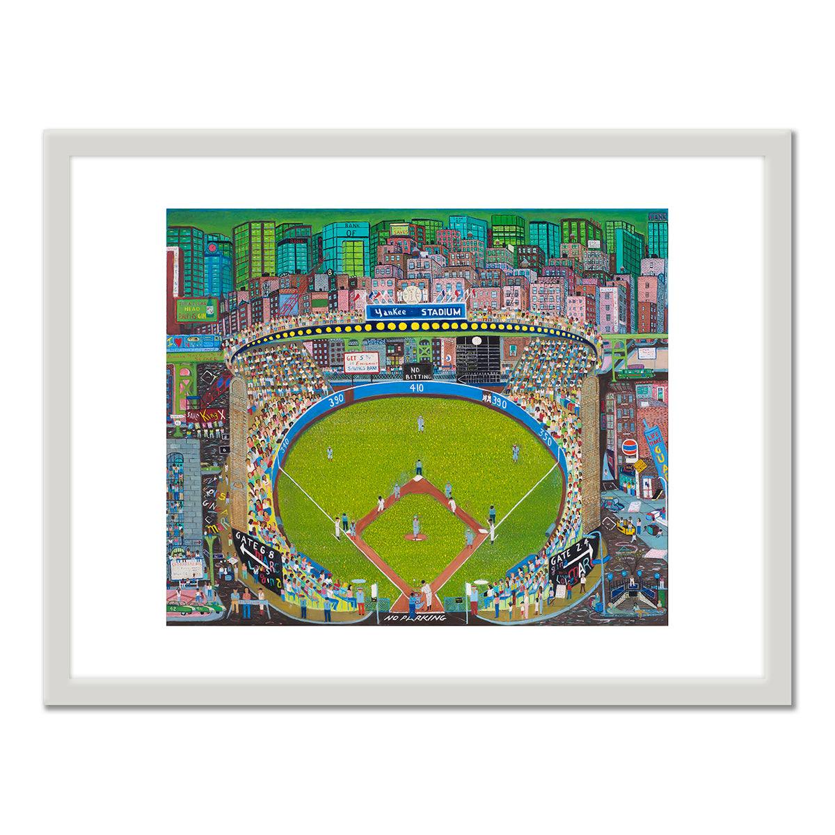 Fasanella Prints, Night Game-Yankee Stadium