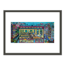 Ralph Fasanella, Dress Shop, 1972, Fenimore Art Museum, Cooperstown, NY, © Estate of Ralph Fasanella. Art Prints with black frame in various sizes by Museums.Co