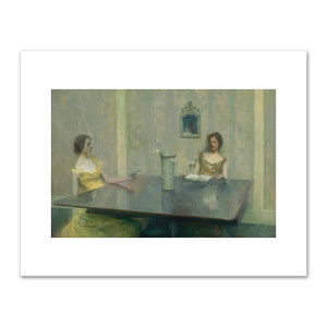Thomas Wilmer Dewing, A Reading, 1897, Smithsonian American Art Museum. Fine Art Prints in various sizes by Museums.Co