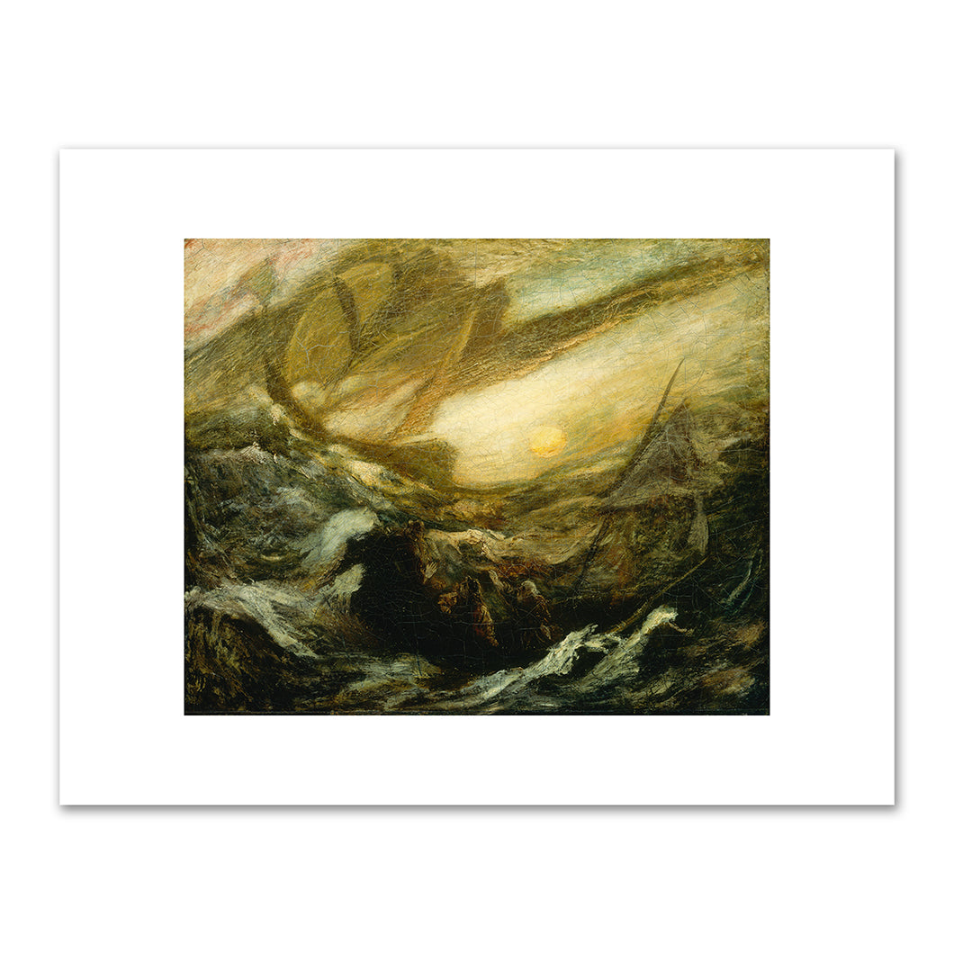 Albert Pinkham Ryder, Flying Dutchman, completed by 1887, Smithsonian American Art Museum. Fine Art Prints in various sizes by Museums.Co