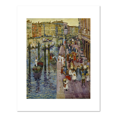 Maurice Prendergast, The Grand Canal, Venice, between 1898 and 1899, Fine Art Prints in various sizes by Museums.Co