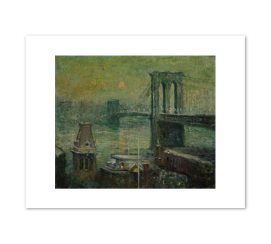 Ernest Lawson, Brooklyn Bridge, 1917–20, Fine Art Prints in various sizes by Museums.Co