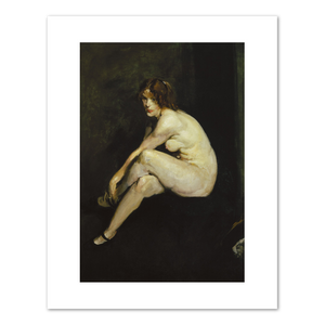 George Bellows, Nude Girl, Miss Leslie Hall, 1909, Fine Art Prints in various sizes by Museums.Co