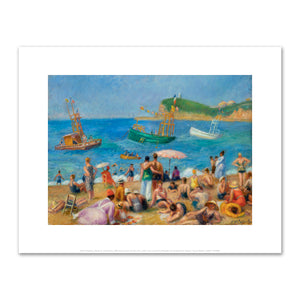 William Glackens, Beach, St. Jean de Luz, 1929, Terra Foundation for American Art. Fine Art Prints in various sizes by Museums.Co
