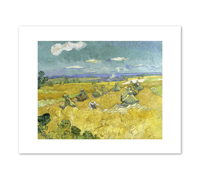Vincent van Gogh, Wheat Fields with Reaper, Auvers, 1890, Fine Art Prints in various sizes by Museums.Co