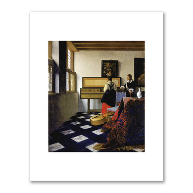 Johannes Vermeer, Lady at the Virginals with a Gentleman, early 1660s, Royal Collection, London. Fine Art Prints in various sizes by Museums.Co