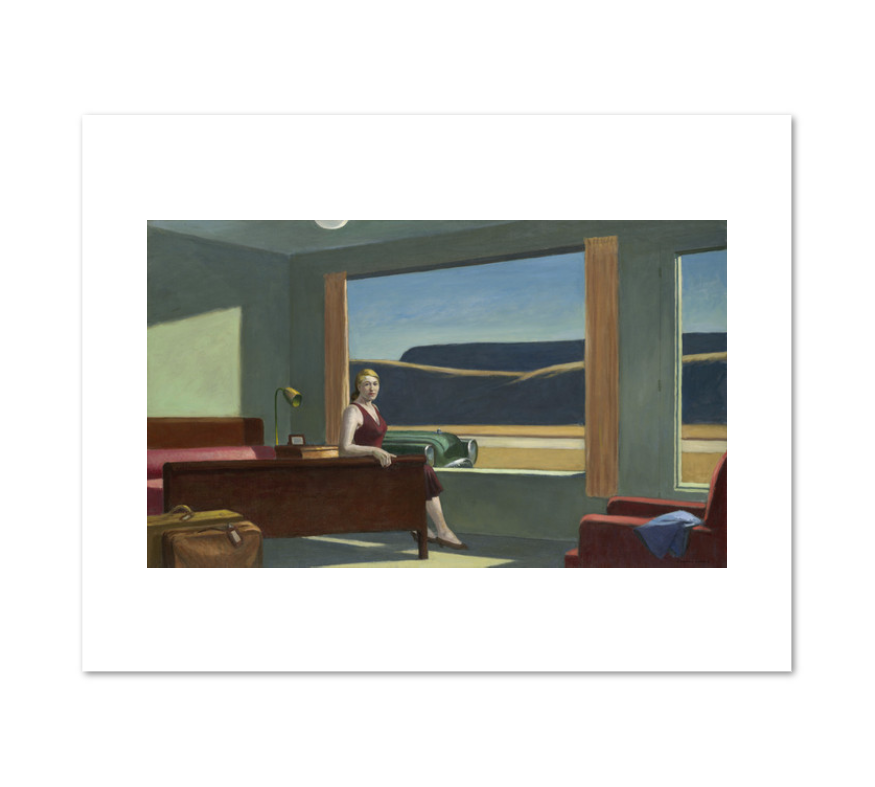 Edward Hopper, Western Motel, Fine Art Prints in various sizes by Museums.Co