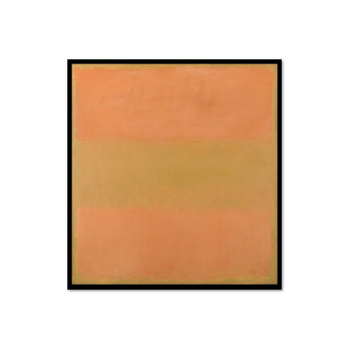 Mark Rothko, Untitled (Orange), 1957, Framed Art Print with black frame in 3 sizes by Museums.Co