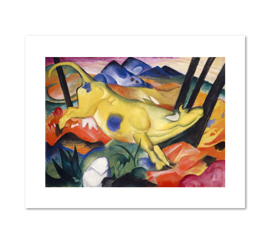 Franz Marc, Yellow Cow, Fine Art Prints in various sizes by Museums.Co