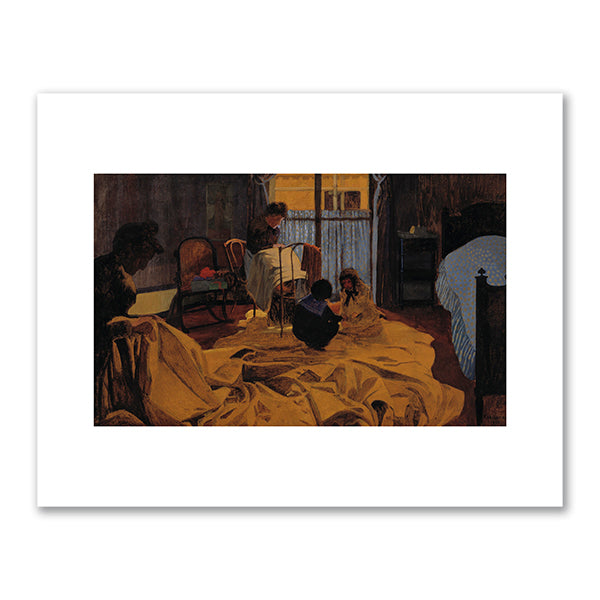 Félix Vallotton, The Laundress, Blue Room, 1900, Dallas Museum of Art. Photo © Bridgeman Images. Fine Art Prints on various sizes by Museums.Co