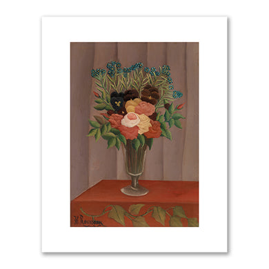 Henri Rousseau, Bouquet of Flowers (Bouquet de fleurs), c. 1909–1910, Barnes Foundation. Fine Art Prints in various sizes by Museums.Co