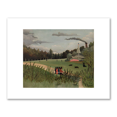 Henri Rousseau, Landscape and Four Young Girls (Paysage et quatre jeunes filles), c. 1898–1901, Barnes Foundation. Fine Art Prints in various sizes by Museums.Co