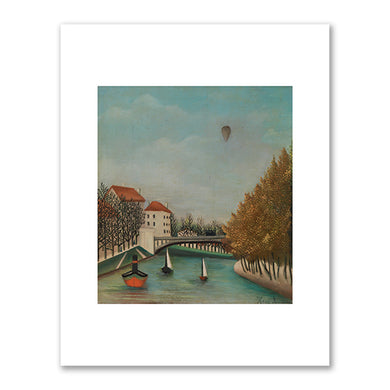 Henri Rousseau, View of Clichy Bridge at Asnières (Vue du pont Clichy à Asnières), c. 1900–1902, Barnes Foundation. Fine Art Prints in various sizes by Museums.Co