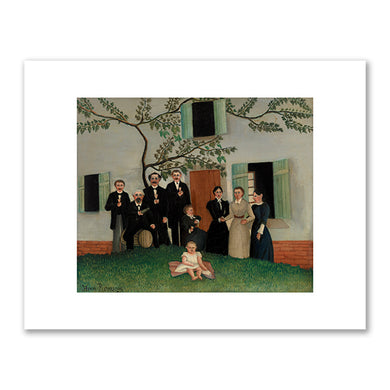 Henri Rousseau, The Family (La famille), c. 1892–1900, Barnes Foundation. Fine Art Prints in various sizes by Museums.Co