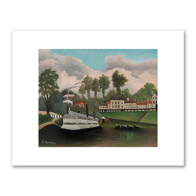 Henri Rousseau, The Great Laundry Boat at Charenton Bridge (Le Grand Bateau-Lavoir du Pont de Charenton), c. 1897–1903, Barnes Foundation. Fine Art Prints in various sizes by Museums.Co