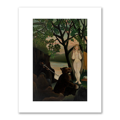 Henri Rousseau, Unpleasant Surprise (Mauvaise surprise), 1899–1901, Barnes Foundation. Fine Art Prints in various sizes by Museums.Co