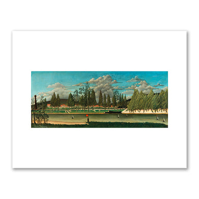 Henri Rousseau, View of the Quai d'Asnières (Vue du quai d'Asnières), April 1900–1902, Barnes Foundation. Fine Art Prints in various sizes by Museums.Co