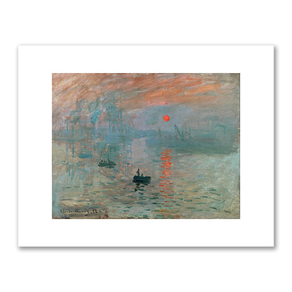 Claude Monet, Impression, Sunrise (Impression, Soleil Levant), 1872, Musée Marmottan Monet, Paris. Photo © Bridgeman Images . Fine Art Prints in various sizes by Museums.Co