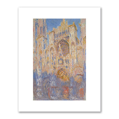 Claude Monet, Rouen Cathedral, Facade (sunset), harmonie in gold and blue, 1892, Musée Marmottan Monet, Paris. Photo © Bridgeman Images. Fine Art Prints in various sizes by Museums.Co