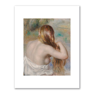 Pierre-Auguste Renior, Blonde Braiding Her Hair, 1886, Dallas Museum of Art. Photo © Bridgeman Images. Fine Art Prints in various sizes by Museums.Co