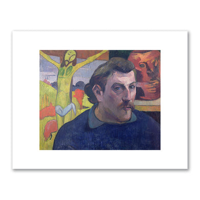 Self Portrait with the Yellow Christ by Paul Gauguin