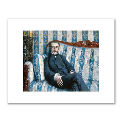 Gustave Caillebotte, Portrait De Monsieur R, 1877, Private Collection, Photo © Christie's Images / Bridgeman Images. Fine Art Prints in various sizes by Museums.Co