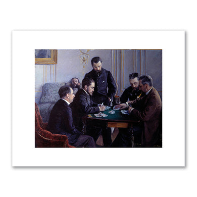 Gustave Caillebotte, The Bezique Game, 1880, Louvre Abu Dhabi, Abu Dhabi, UAE. Photo © Photo Josse / Bridgeman Images. Fine Art Prints in various sizes by Museums.Co