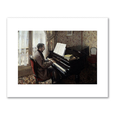 Gustave Caillebotte, Young man playing piano, 1876, Artizon Museum, Tokyo. Photo © Photo Josse / Bridgeman Images. Fine Art Prints in various sizes by Museums.Co