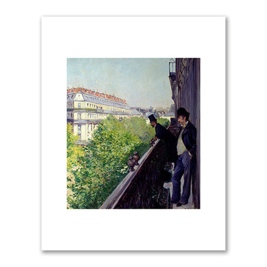 Gustave Caillebotte, A Balcony, Boulevard Haussmann, 1880, Private Collection. Photo © Photo Josse / Bridgeman Images. Fine Art Prints in various sizes by Museums.Co