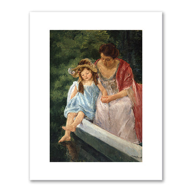 Mary Cassatt, Mother and Child in Boat, 1897, Addison Gallery of American Art, Phillips Academy, Andover, MA, Gift of anonymous donor, 1930.378. Photo © Addison Gallery of American Art / Bridgeman Images. Fine Art Prints in various sizes by Museums.Co