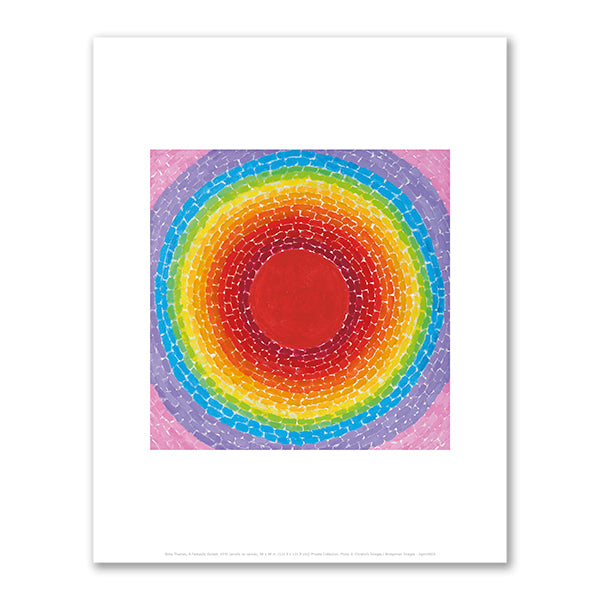 Alma Thomas, A Fantastic Sunset, 1970, Private Collection. Photo © Christie's Images / Bridgeman Images. Fine Art Prints in various sizes by Museums.Co