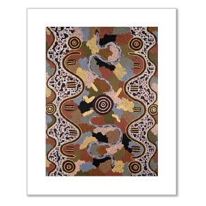 Snake and Kangaroo Dreaming by Michael Nelson Tjakamarra
